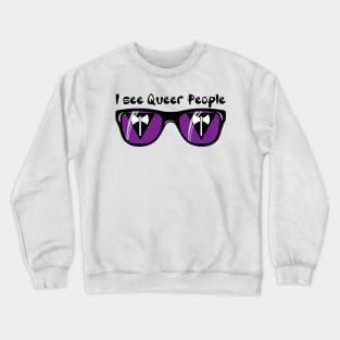Lesbian Pride Sunglasses - Queer People Crewneck Sweatshirt